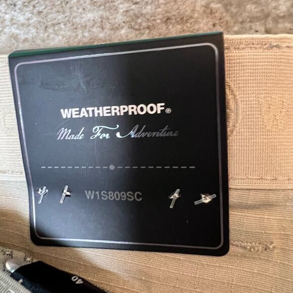 WeatherProof Shorts NWT Men’s Size 40W Multifunctional Ripstop Utility Khaki - Picture 3 of 8